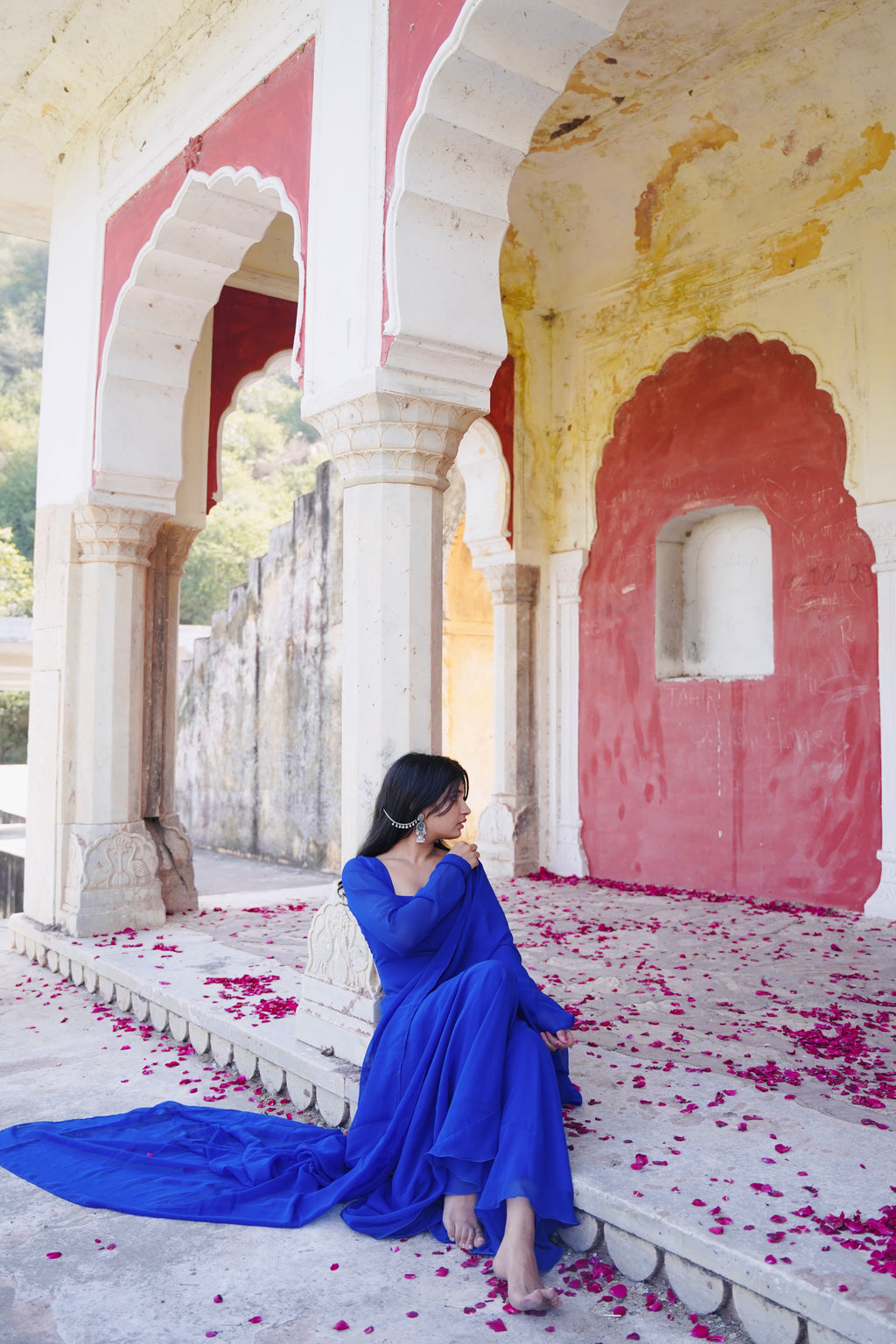 Naina Blue Sharara Suit With Dupatta