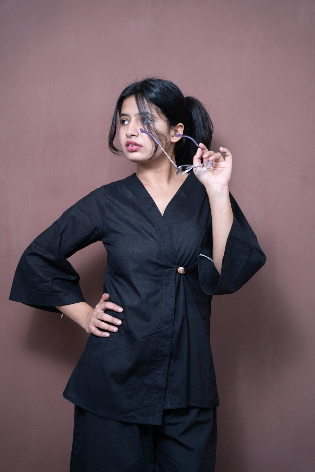 ⁠Mystery Black - Office - Suit - Muskan Sharma