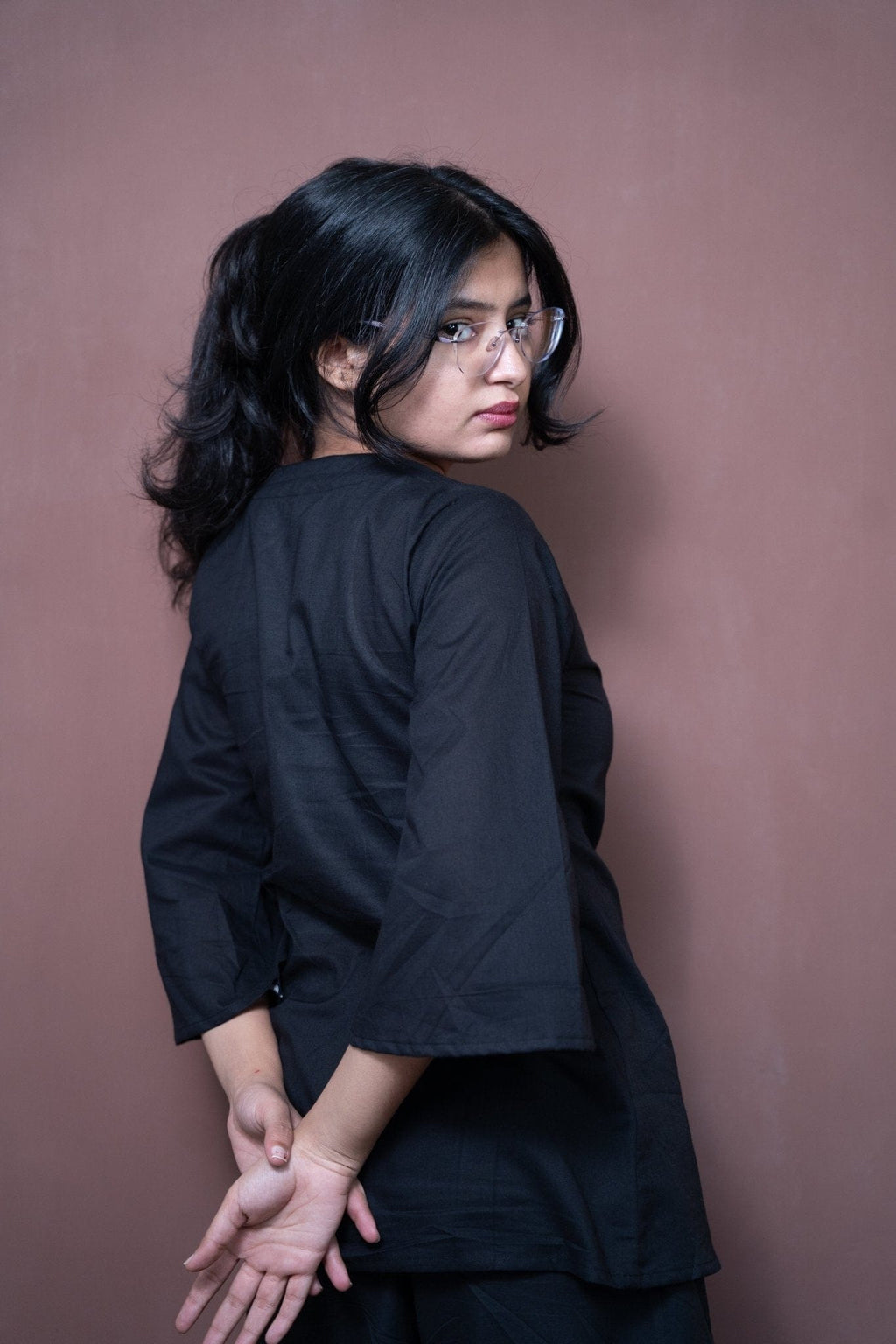 ⁠Mystery Black - Office - Suit - Muskan Sharma