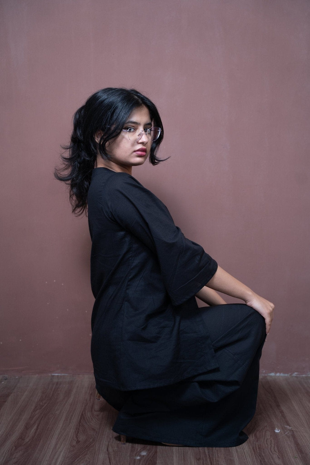 ⁠Mystery Black - Office - Suit - Muskan Sharma