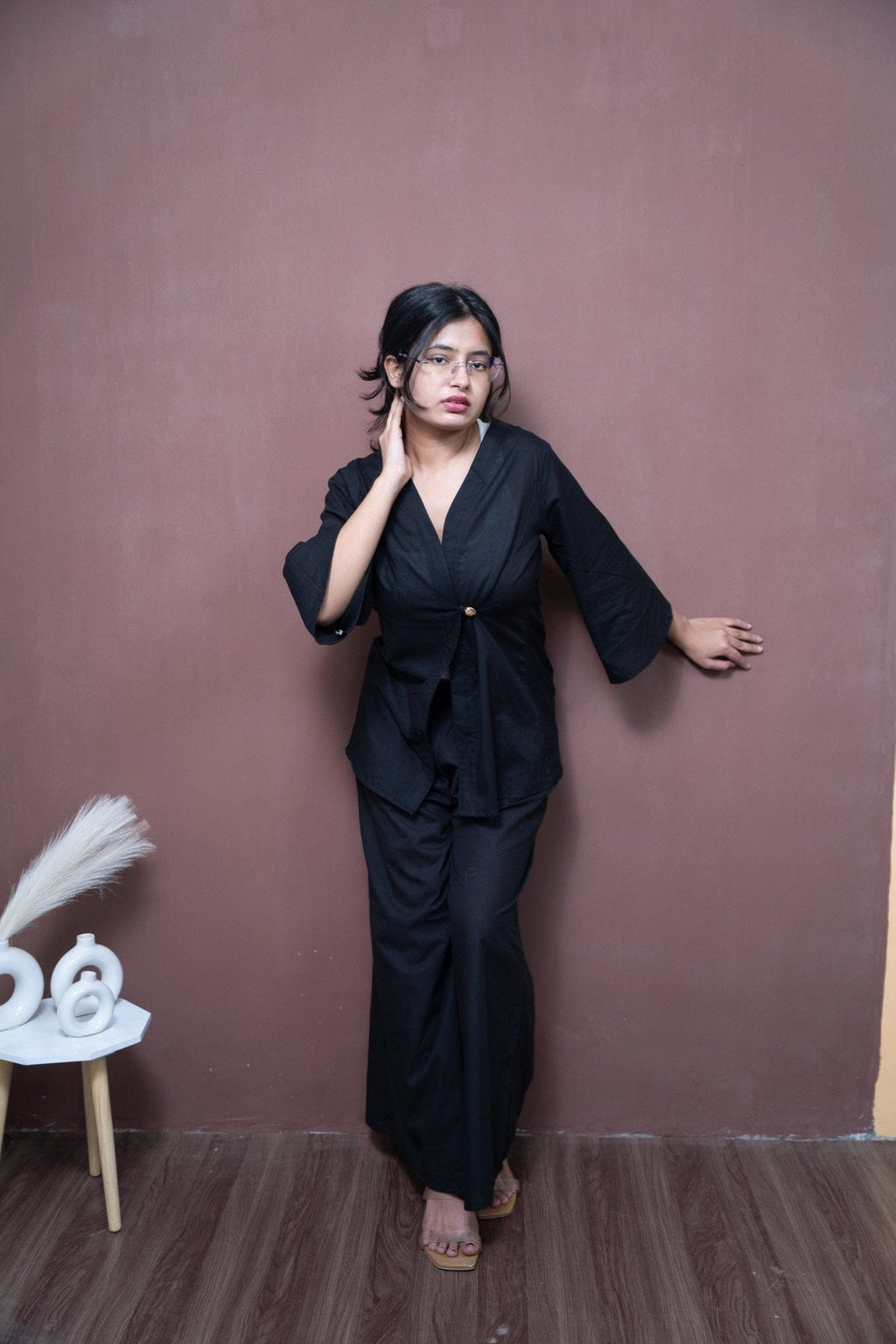 ⁠Mystery Black - Office - Suit - Muskan Sharma