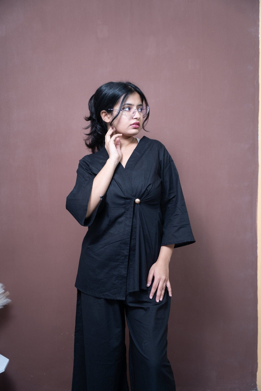 ⁠Mystery Black - Office - Suit - Muskan Sharma